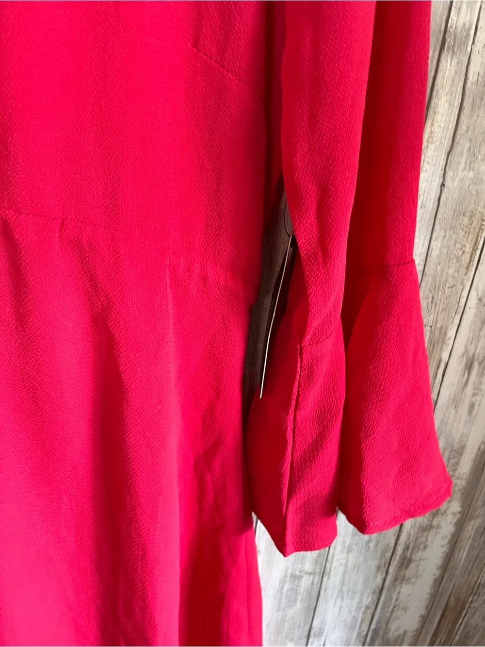 Lulus Cute as a Button Pink Flounce Sleeve Mini Dress NWT Medium